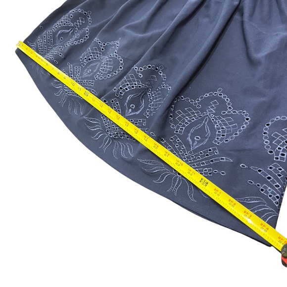 Mi Ami Short Navy Dress Eyelet Lace size m - Picture 14 of 15